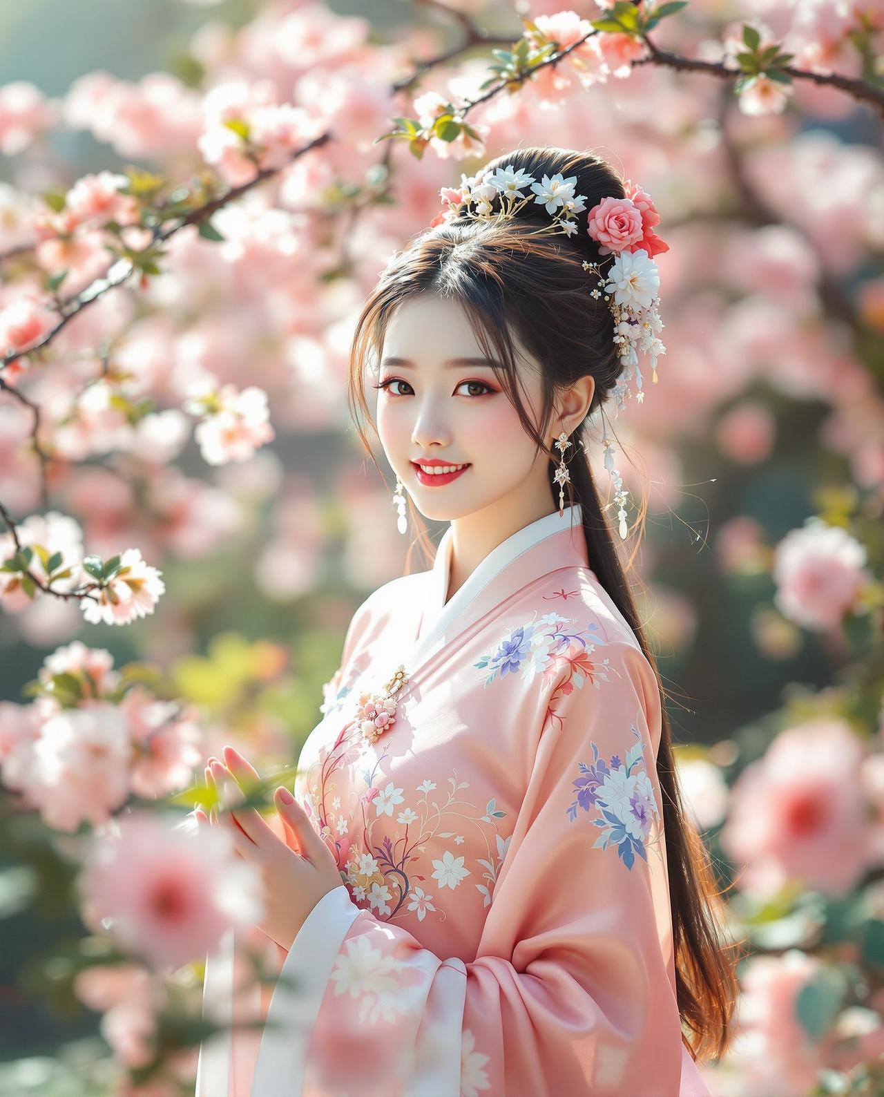 写真视频网 - 古典汉服花间少女